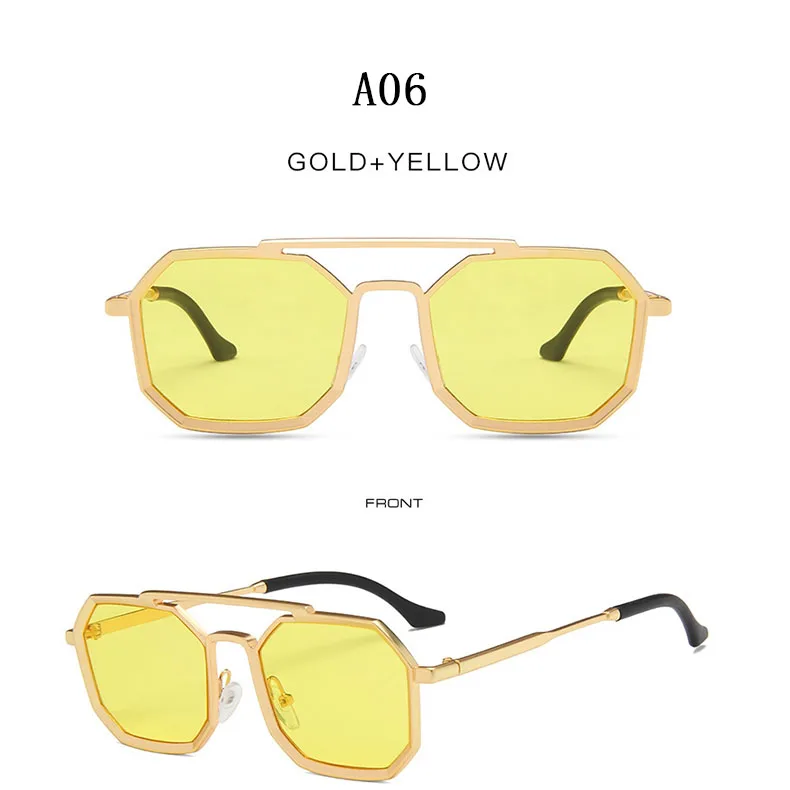 Metall Punk Quadrat Sonnenbrille Für Männer Luxe Vintage Steampunk Sonnenbrille Frauen Trendy Retro Mode Gläser Gafas De Sol Hombre – Detail 16