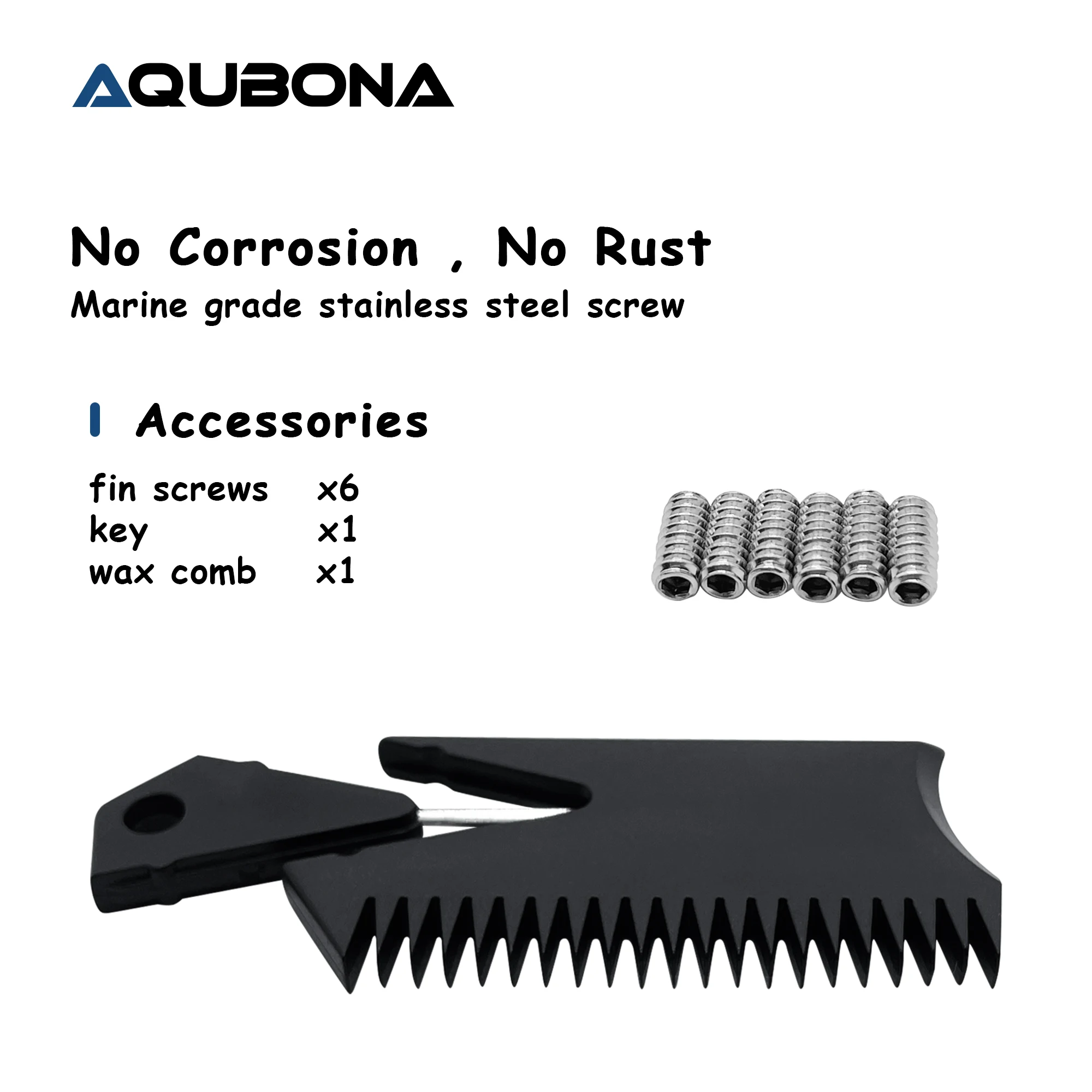Single/Dual II Tab Surfing Fins - Tri Fins Set Honeycomb Fiberglass & Carbon S/M/L Size - Come with Fin Key Screws and Wax Comb