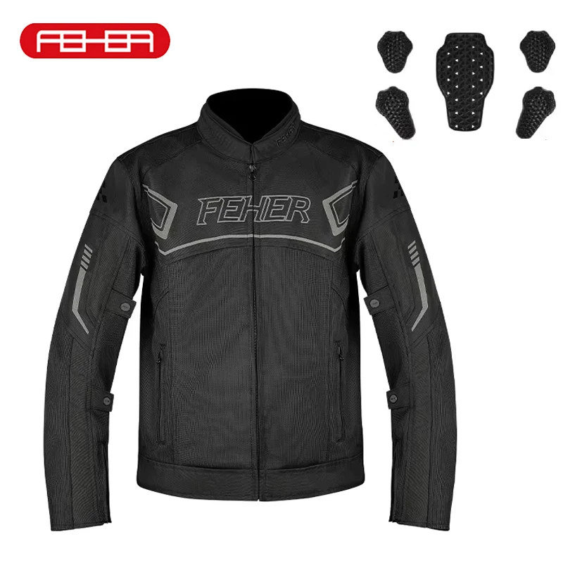 

FEHER Motorcycle Jacket Man Spring and Summer Night Reflective Design Waterproof Breathable High Quality Motorcycle Jacket