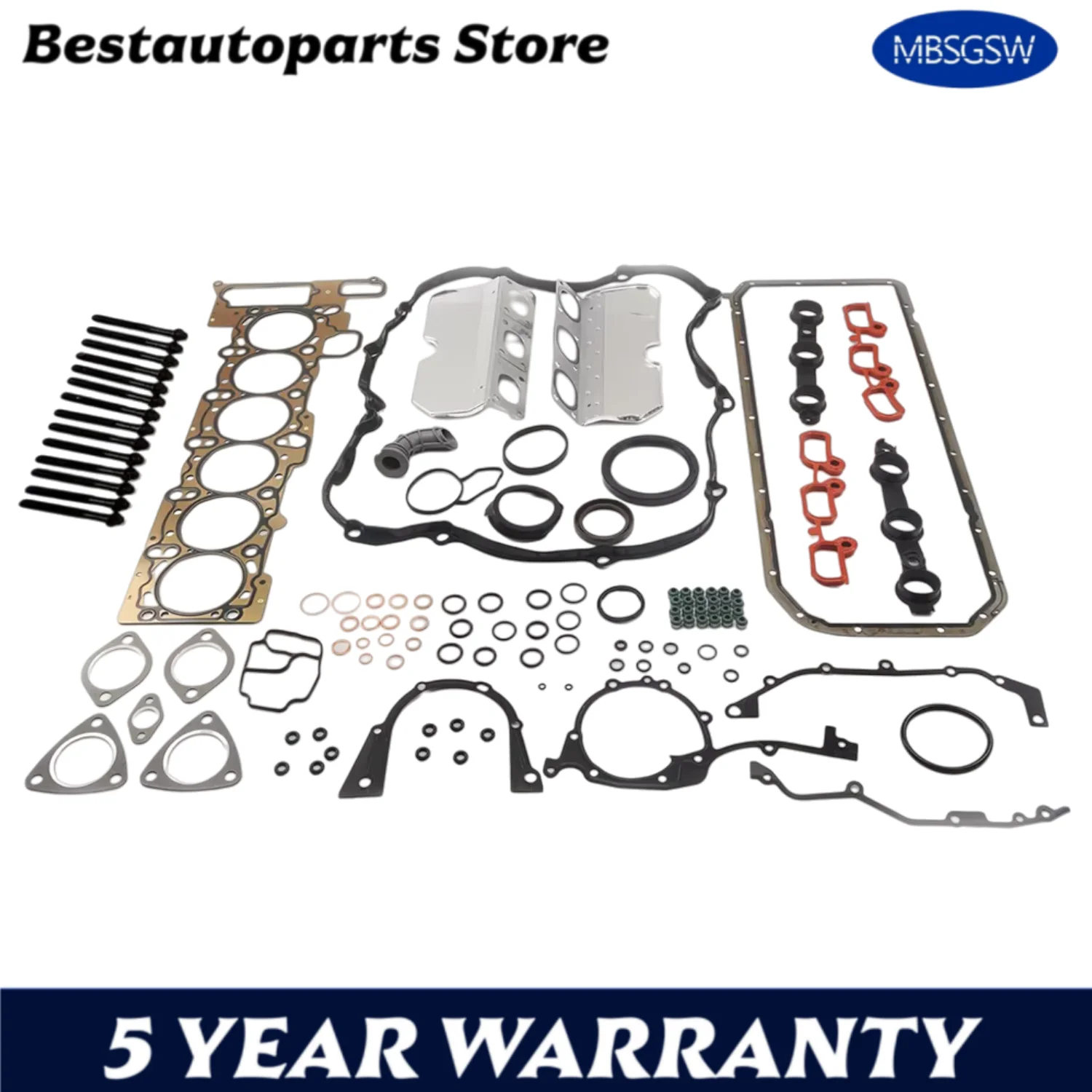 Piezas de motor de automóvil Juego completo de juntas de culata y kit de pernos de culata para BMW WIESMANN 3 5 7 X3 X5 Z4 MF3 2,5 3,0 L T GAS 2000-2024