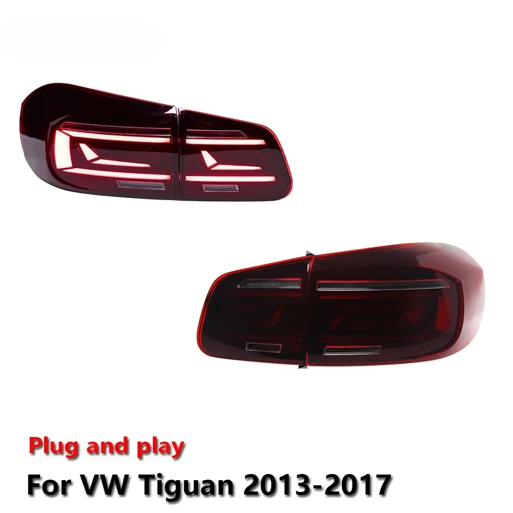 

Автомобильные светодиодные обновленные аксессуары для задних фонарей для VW Tiguan 2013-2017 авто противотуманные DRL тормозные указатели поворота Plug and Play