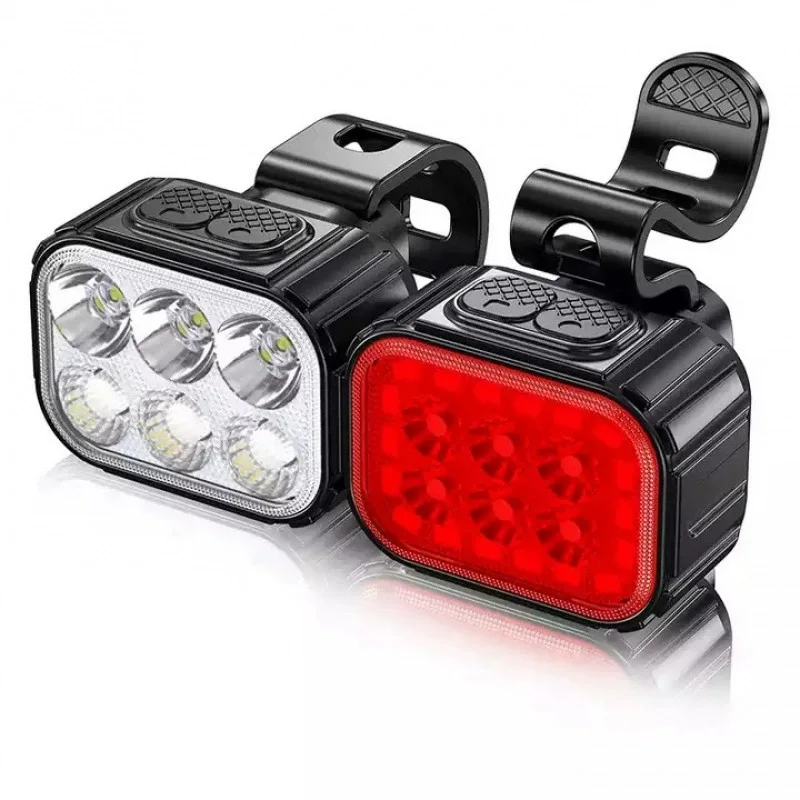 Highlight Bike Light LED Bicycle Lighting Type-C Rechargeable Front Rear Lantern for MTB Bicycle Cycling Lamp Bike Accessories