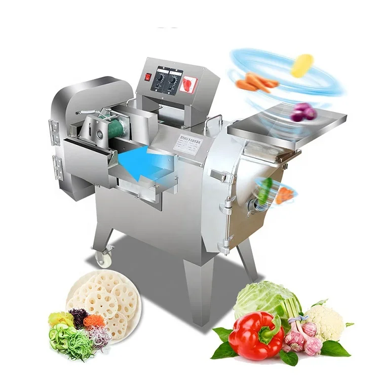 

Automatic fruit vegetable cutting machine for spinach lettuce cabbage slicer shredder dicer chopper vegetable cutter