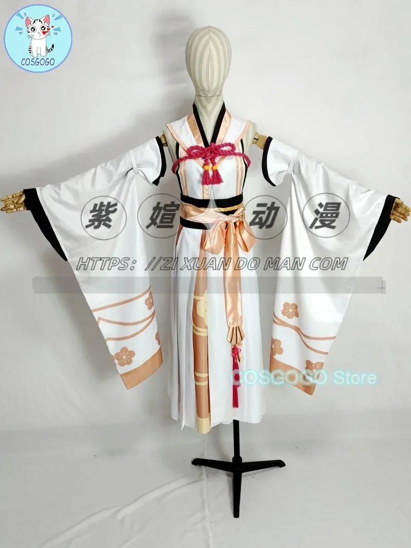 COSGOGO [Customized] Blue Archive Kuwakami Kaho Cosplay Costume Game Suit Kimono Hanfu Halloween Carnival Role Play Outfit Women