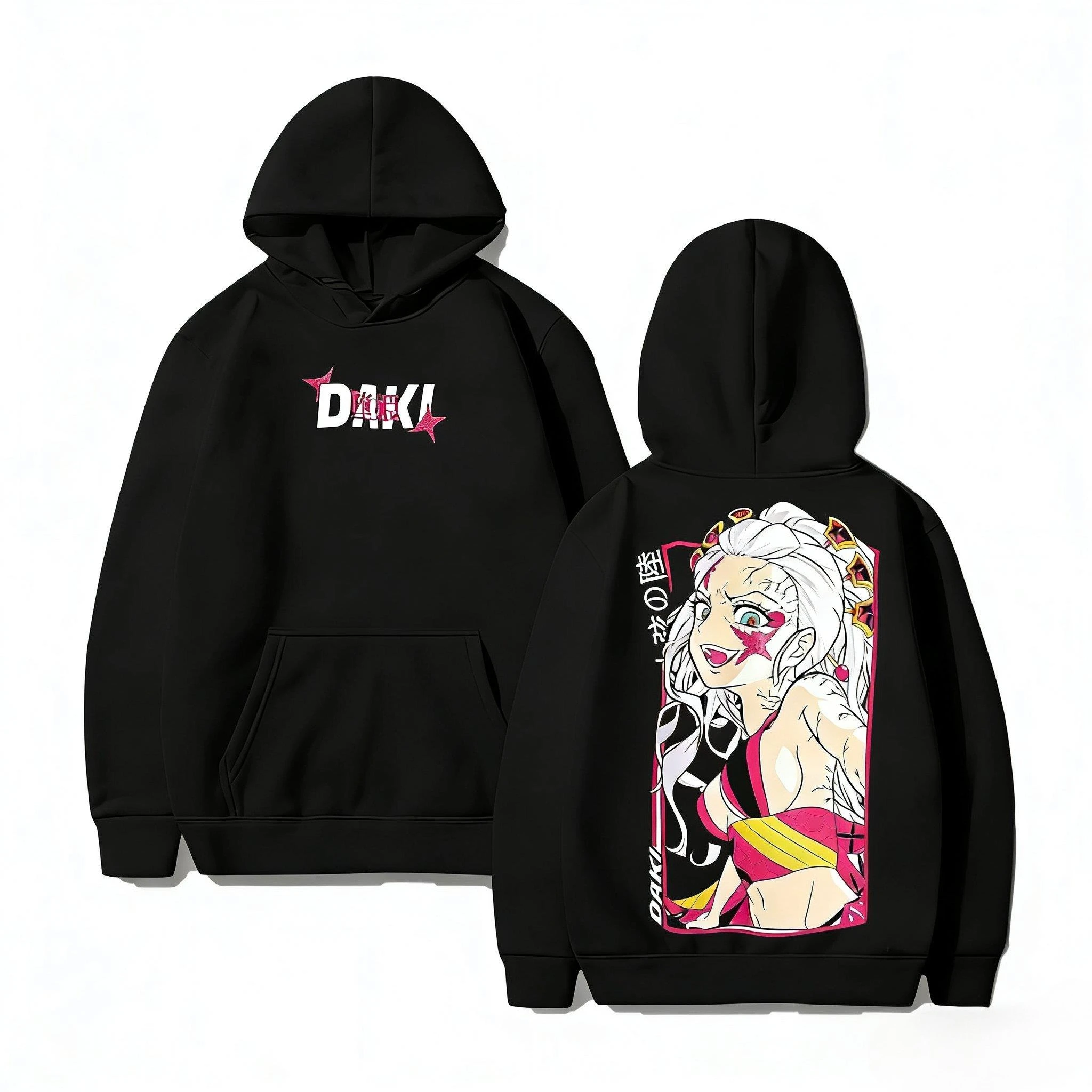 Demon Slayer Anime Hoodie Männer Frauen 2026 Herbst Winter Pullover Sweatshirt Übergroße Casual Streetwear Cosplay Grafik Drucken Top
