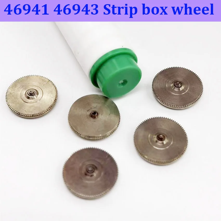 5pcs Mechanical Watch Movement Parts Strip Box Wheel Clockwork Compatible with 46941 46943 Watch Repair Accessories