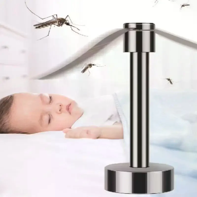 Portable Stainless Steel Fly Repellent Fan Silent Battery Power Automatic Fly Trap Keep Flies Away Table Pest Fan Home Outdoor