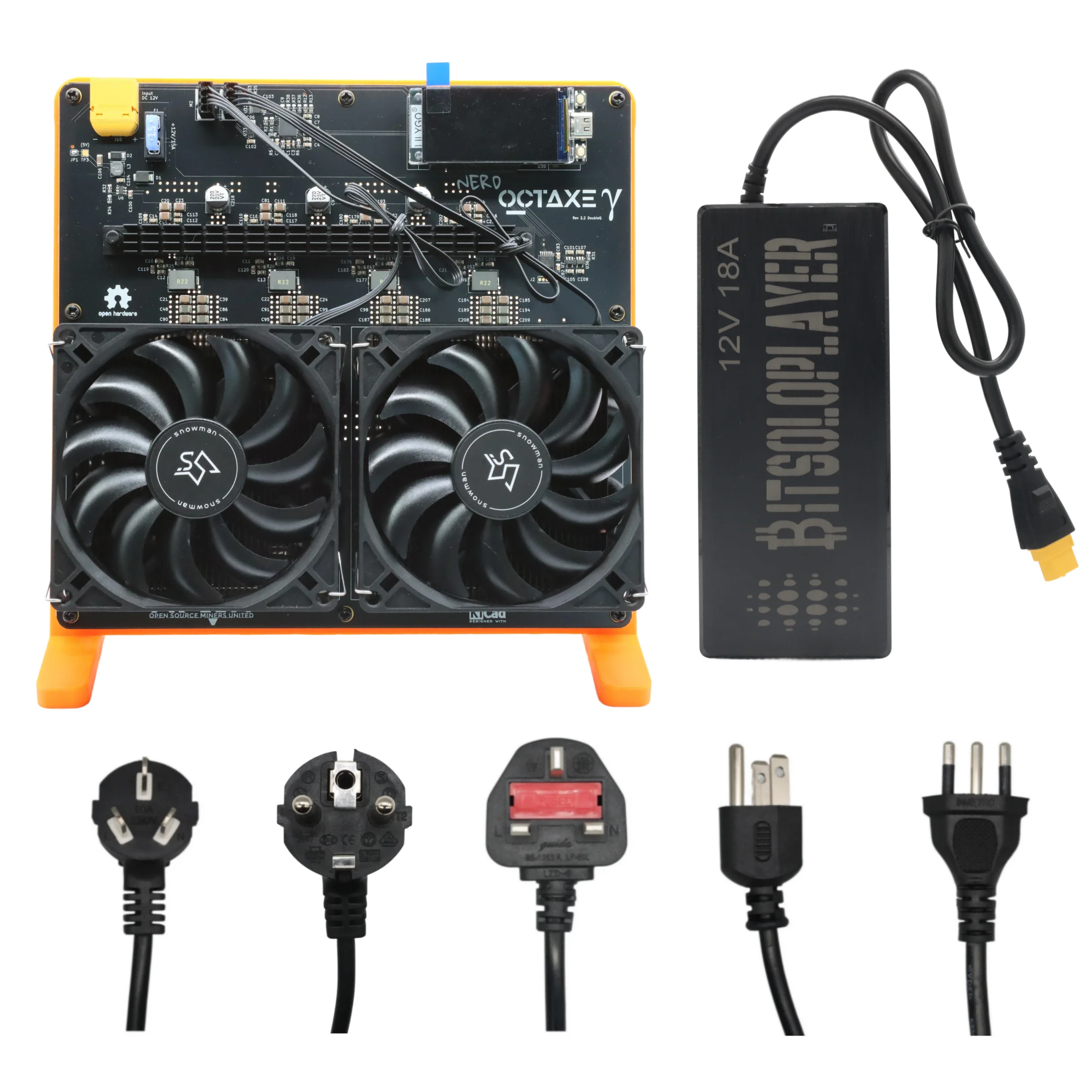 New NerdOCTAXE Rev3.1 12TH/s BTC Miner Open Source Mining Machine