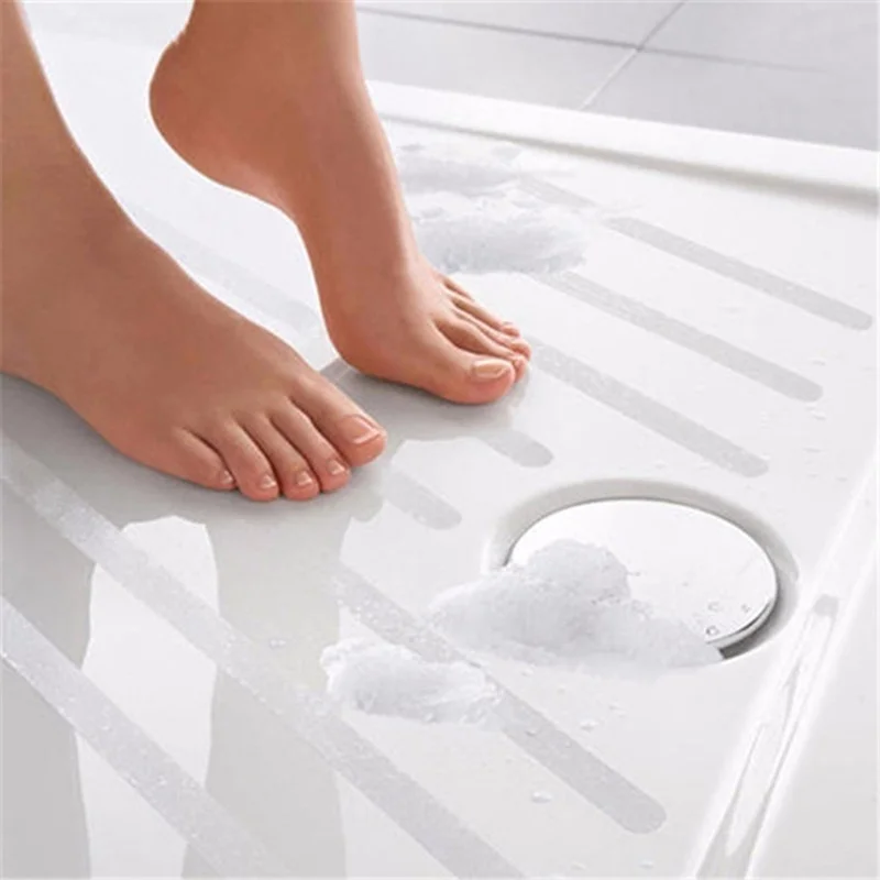 5Pcs/Set Anti Slip Bath Mat Grip Stickers Non Slip Shower Strips Flooring Safety Tape Mat Pad