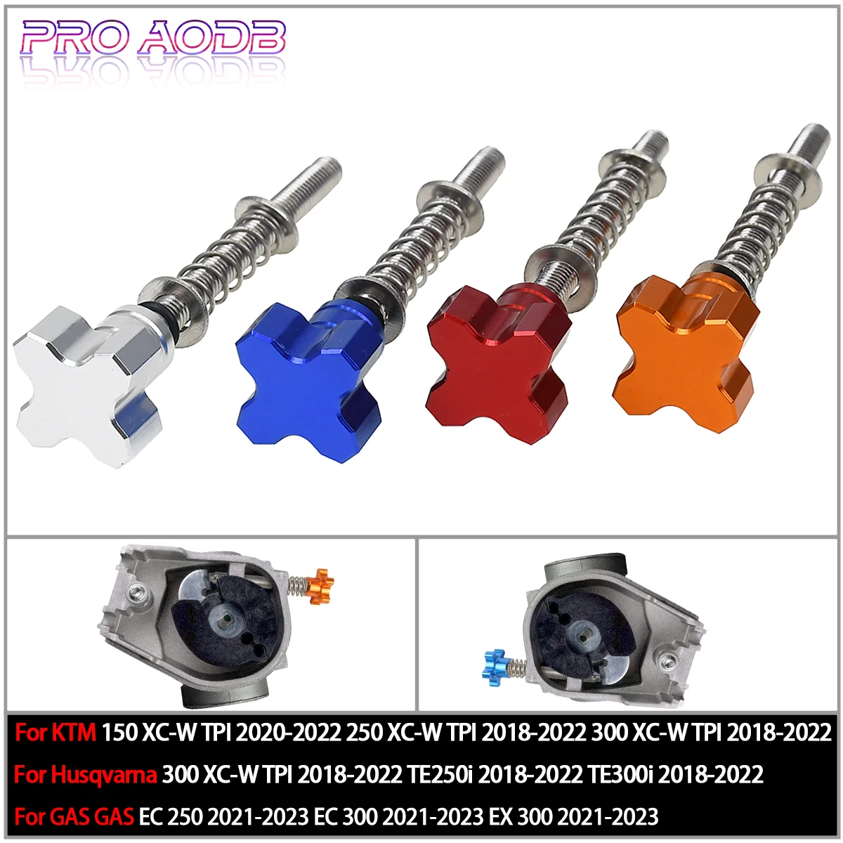 

For KTM 150XCW XCW 300XCW 250EXC 300EXC Motocross Fuel Idle Speed Adjuster Screw For Husqvarna TE150i 250i TE300i 2018-2023