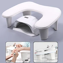 New Design Nail Hand Rests for Two Hands U-shaped Soft PU Leather Arm Rest Stand Hand Rest Pillow Manicure Nail Art Salon Tool