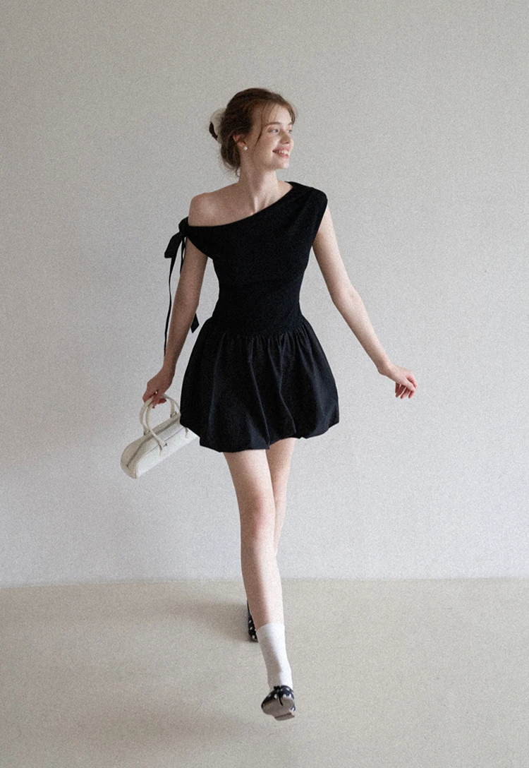 فساتين نسائية صيفية يومية بدون أكمام من التول مزينة بحزام خصر مطاطي مجوف وطبقات من Fairycore للنزهات الناعمة المزهرة #2