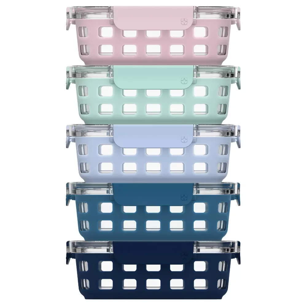 

10pc Meal Prep Food Storage Container Set Pastels