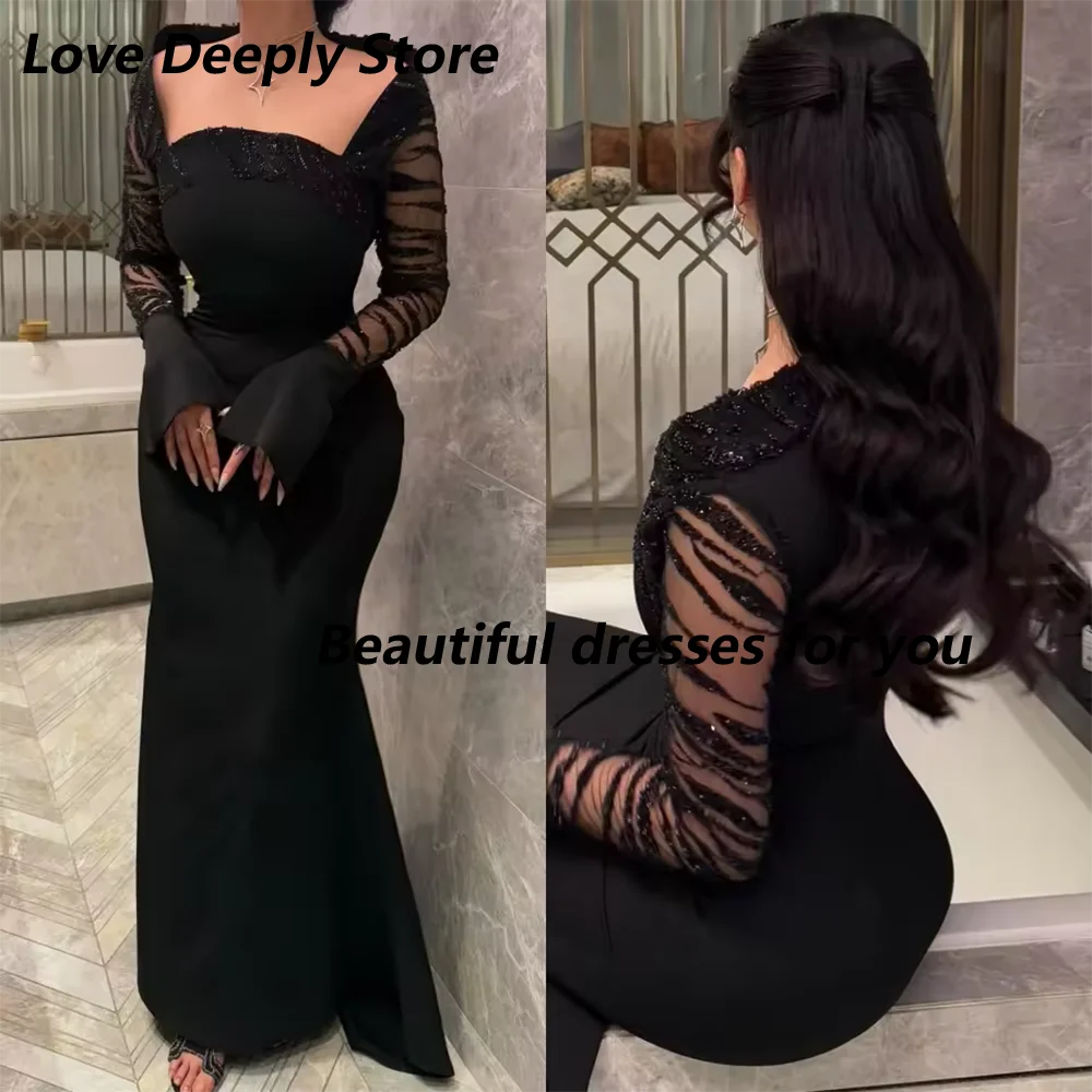 

Exquisite Prom Dress Customized Sparkle Jersey Beading Sequined Mermaid Off-the-shoulder Long Dresses Bespoke Occasion Dresses