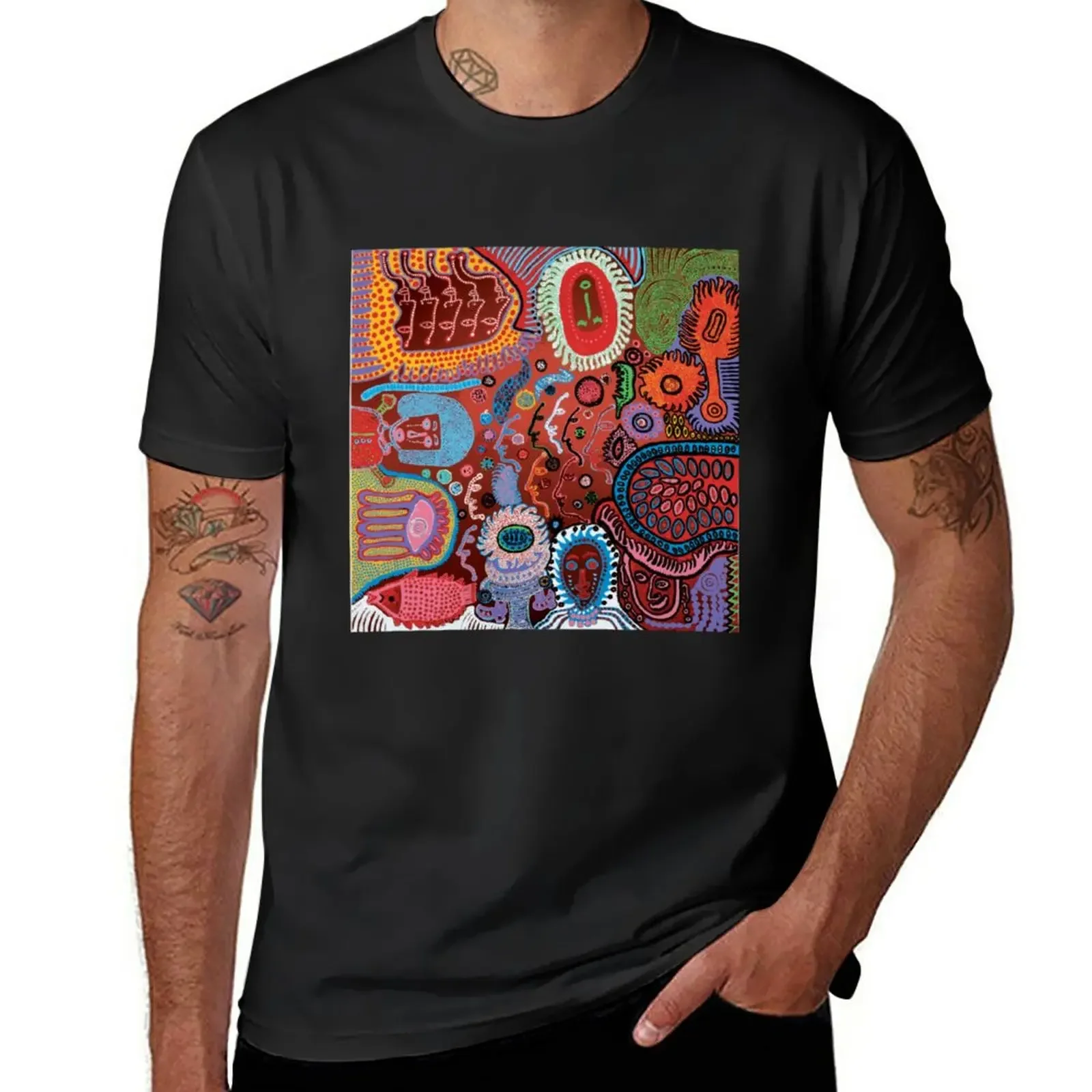 

New yayoi kusama fungus T-Shirt vintage t shirts man clothes kawaii clothes mens tall t shirts