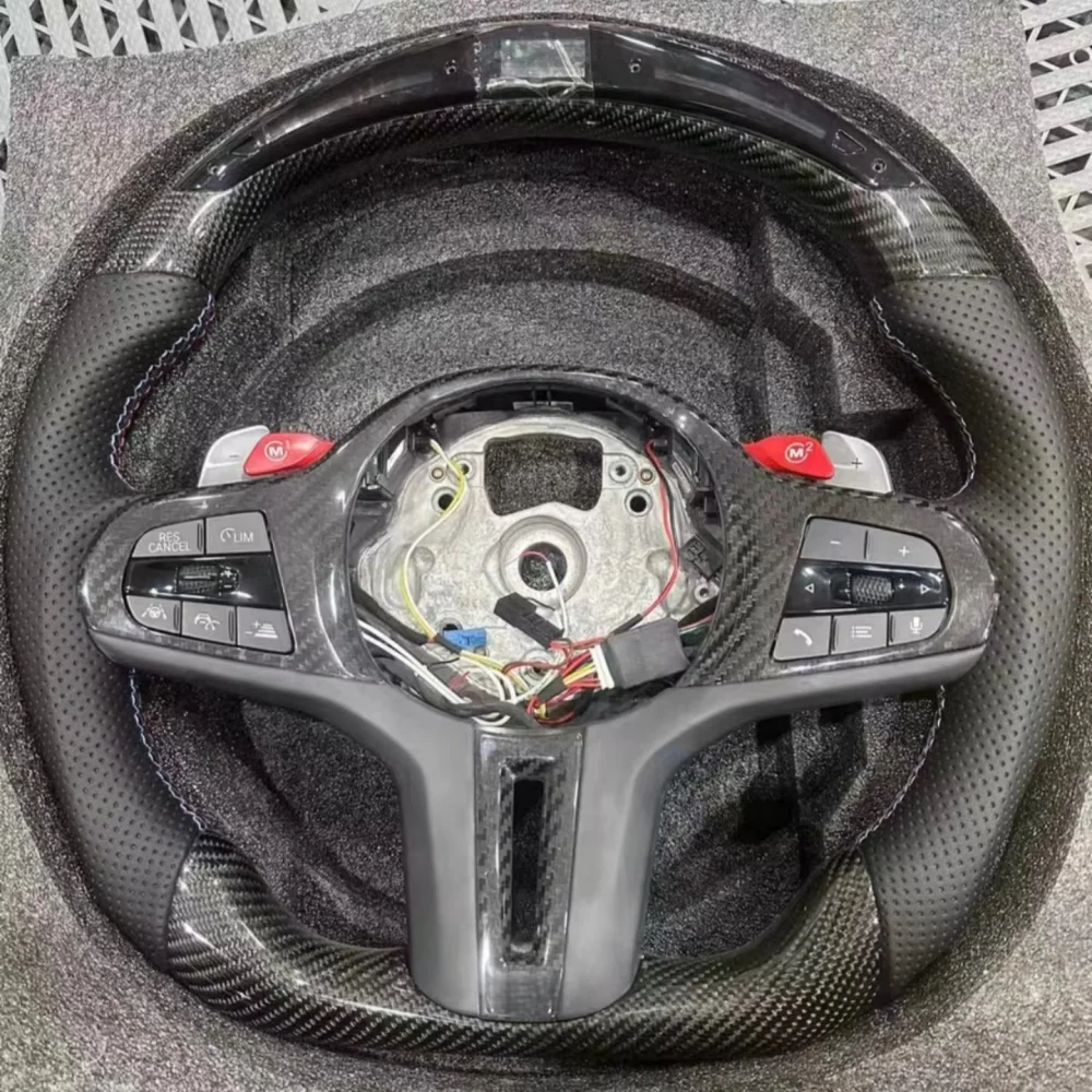 

LED Display Steering Wheel Carbon Fiber G30 M340i G87 G80 G82 X3 X4 X5 M3 M4 G01 G02 G05 G06 Cars Accessories For BMW G20