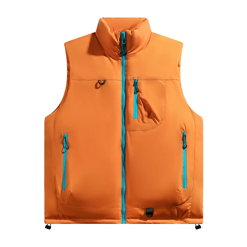 

Autumn Winter Soft Comfortable Cold Resistant Warm Cotton Vest Couples Outdoor Fishing Leisure Windproof Breathable Warm Vest