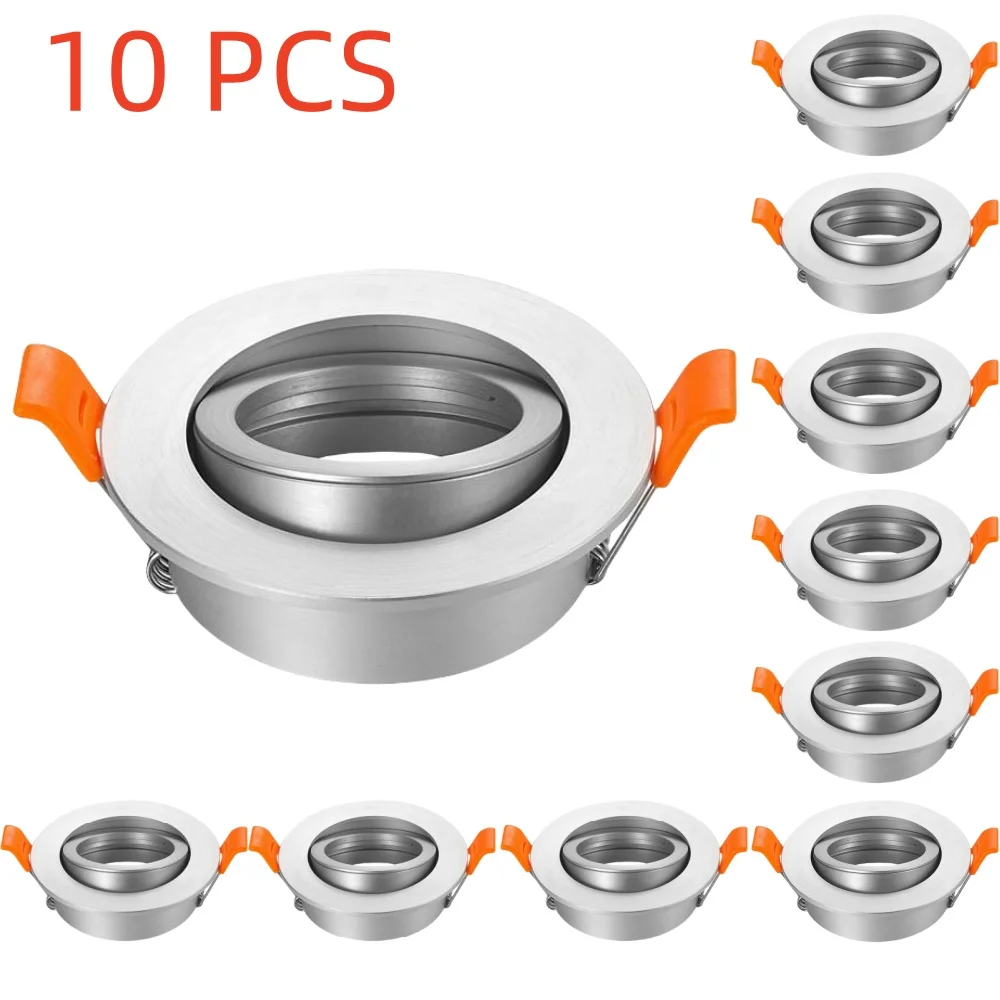 2/10 Pcs LED Recessed Ceiling Spot Lamp Replaceable Round LED Downlight for Living Room Bedroom Balcony Lighting