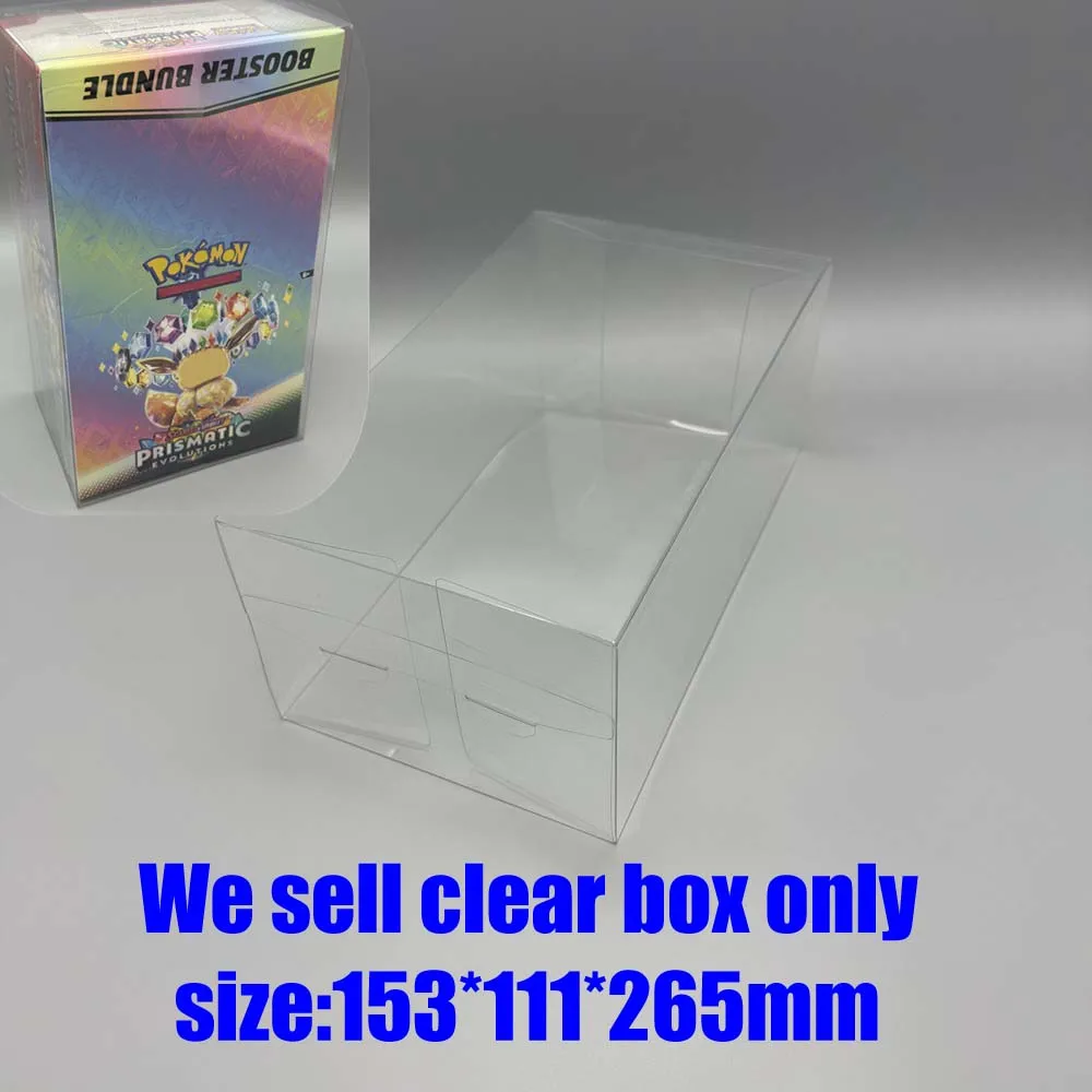 

10PCS For PTCG SV8.5 Prismatic Evolution Booster Bundle Display Case Premium Card Storage Box for Poke-mon TCG