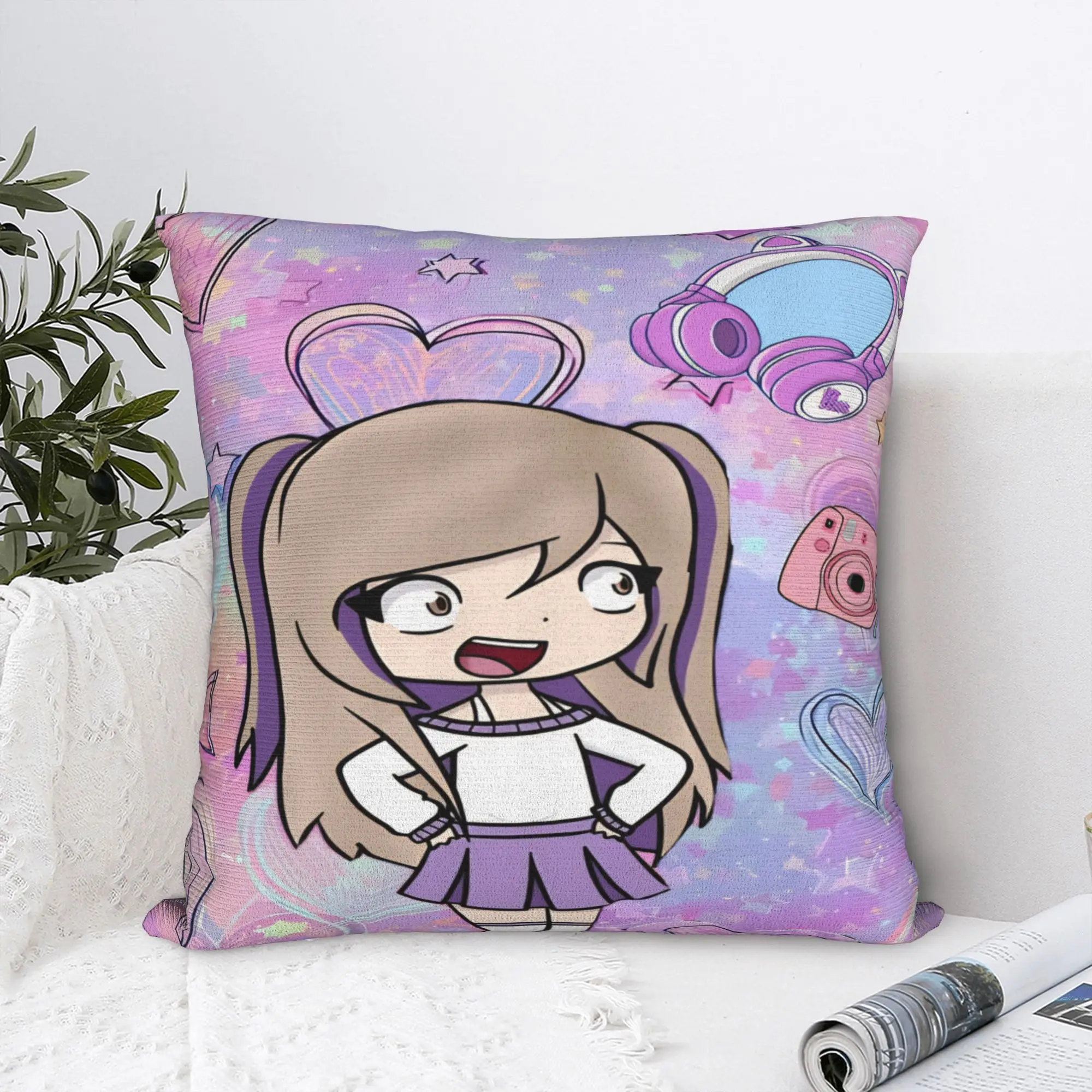Dense Real Mix Collage Lyna Vallejos  Pillowcases Merch Soft Cushion Cover Pillow Covers Living Room Decor Square Multiple Sizes