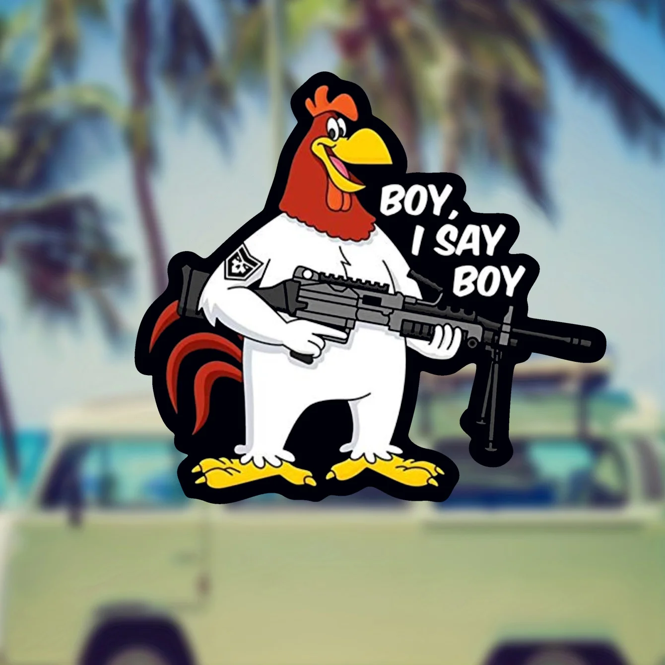 

Leghorn Cartoon Vinyl Decal Sticker, Anime Fantasy Movie Theme, Matte Finish, Self-Adhesive, Scratch Repair, Suitable for Cars,