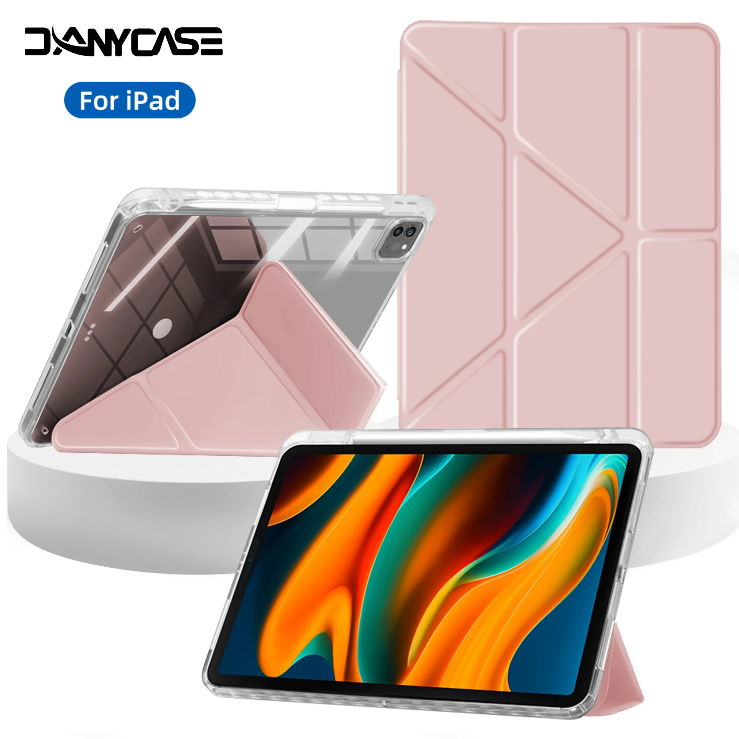 For iPad Case A16 11th 10th Generation 7 8 9th Pro11/12.9 Cover Air7 6 4 5 For iPad Pro13/11 M4 M5 Air 13/11 M3 M2 M4 Mini 7/6