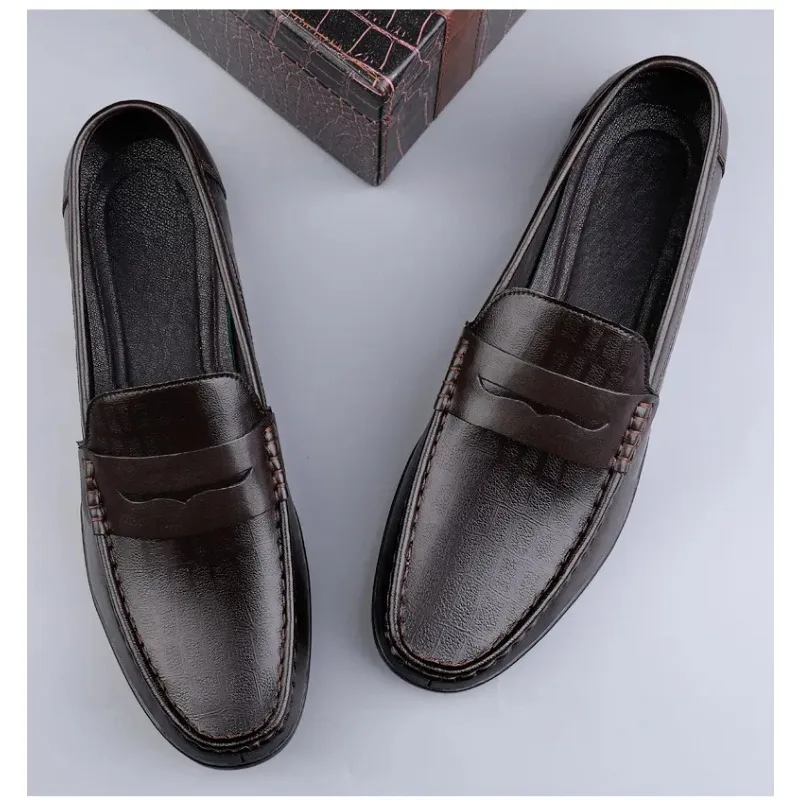 

Туфли Doudou с ленивой педалью, повседневная деловая обувь, модная классика, качественные повседневные деловые лоферы.