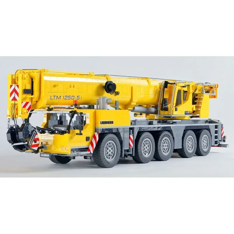 Grue d'ingénierie électrique RC, grue mobile, jouet de nuits de construction, cadeau d'anniversaire bricolage, LTM 12Liqu5.1MOC-57421, 4599 pièces