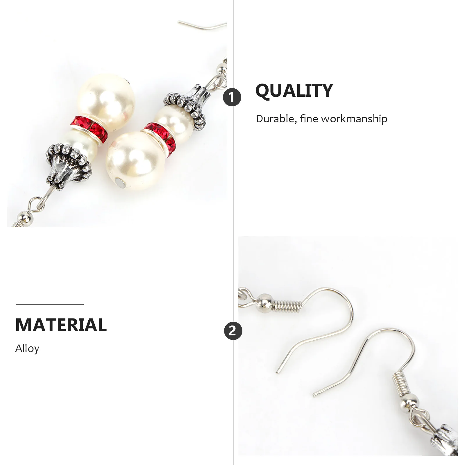 أقراط عيد الميلاد خواتم للنساء إكسسوارات قطرة أنيقة متدلية حلية قلادة عطلة لطيفة