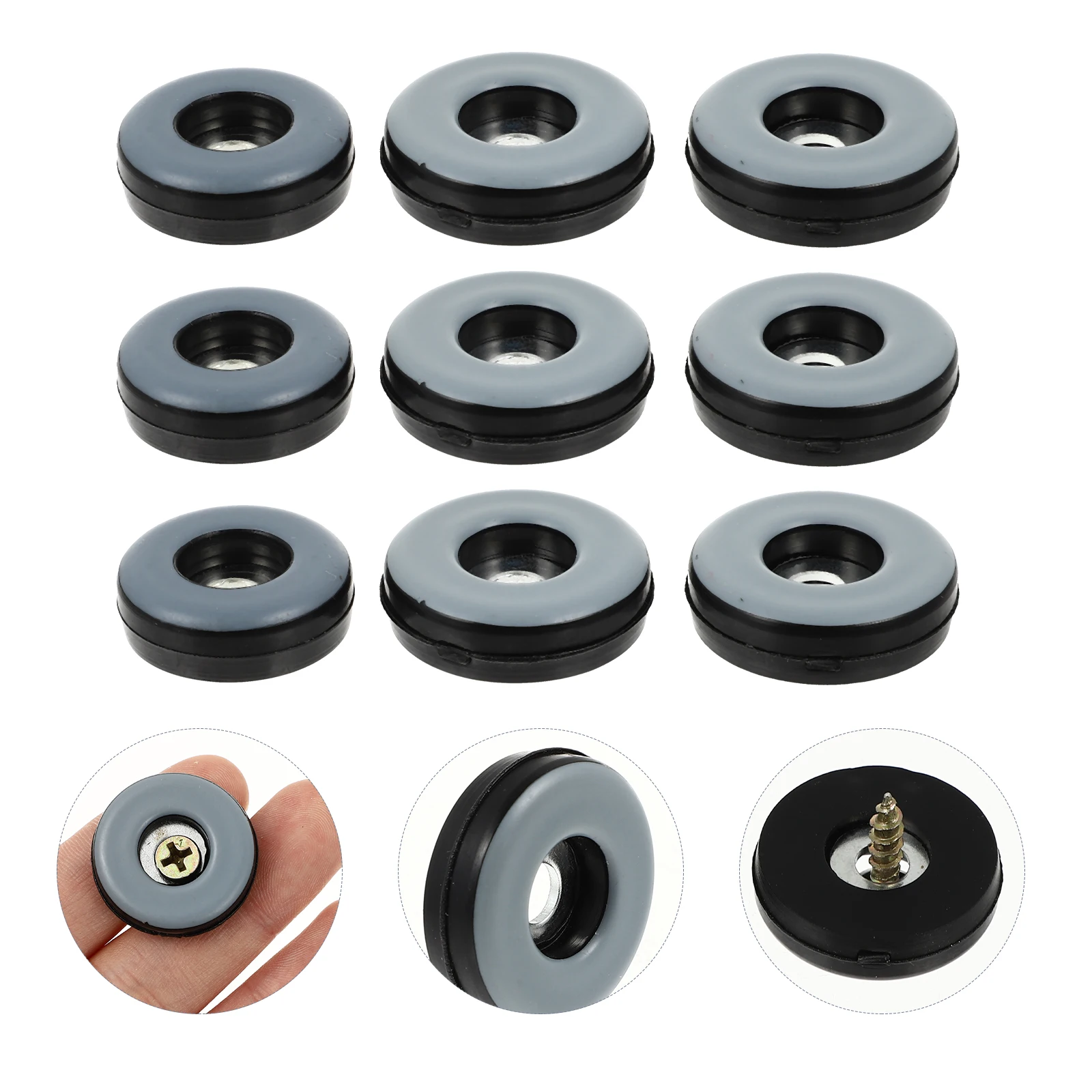

24pcs niture Leg Protectors Floor Sliders For Chairs Tables Wood Laminate Tile Floors Non-Slip Chair Feet Covers With Screws