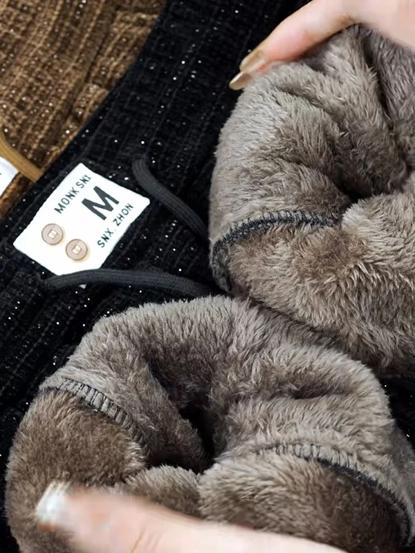 

Зимние теплые брюки больших размеров на подкладке, тонкие расклешенные брюки со звездами, женские повседневные длинные брюки свободного покроя