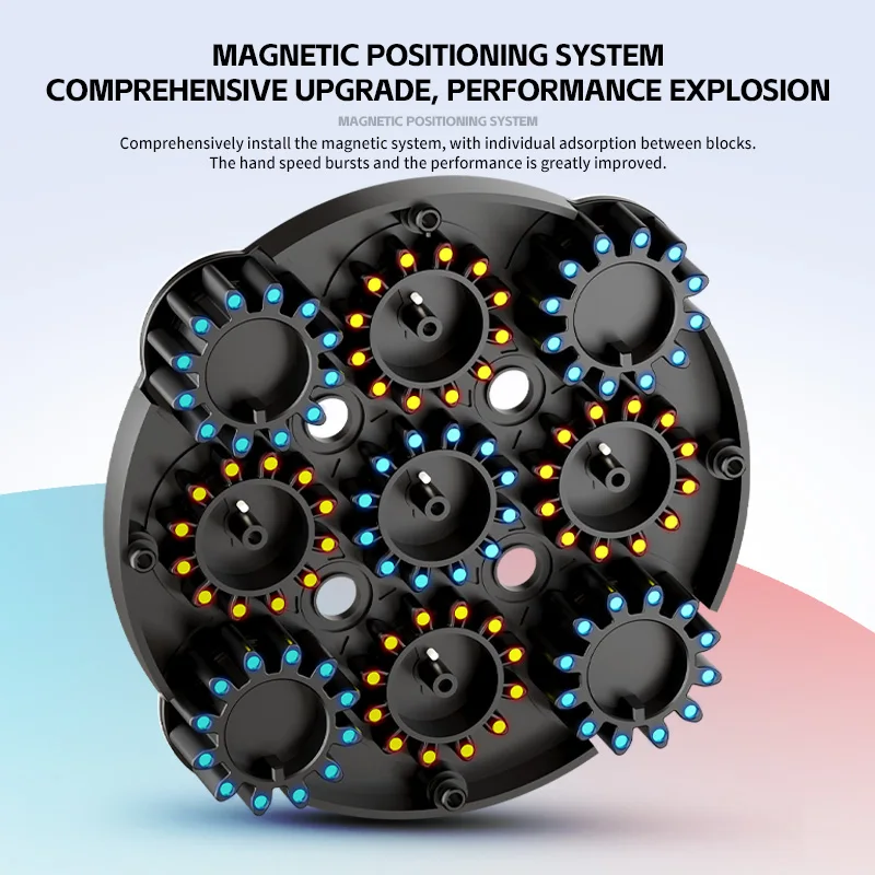 NEW SENGSO Magic Clock V2 4x4 Magnetic Puzzle Clock Cube Puzzle Shengshou Dragon Scale Clock 4x4 Toys Gift