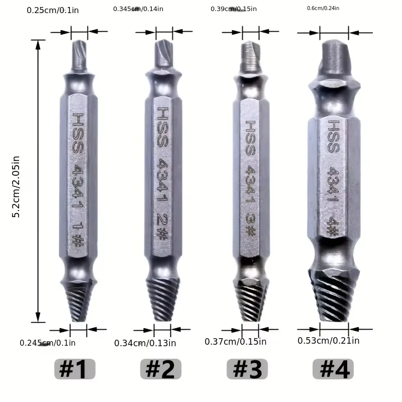 1pc Schraube Extractor Set Beschädigt Schraube Extractor Kit Abisoliert Schraube Extractor Set Doppel-Kopf DIY Hand Werkzeuge Gadgets geschenke Für M