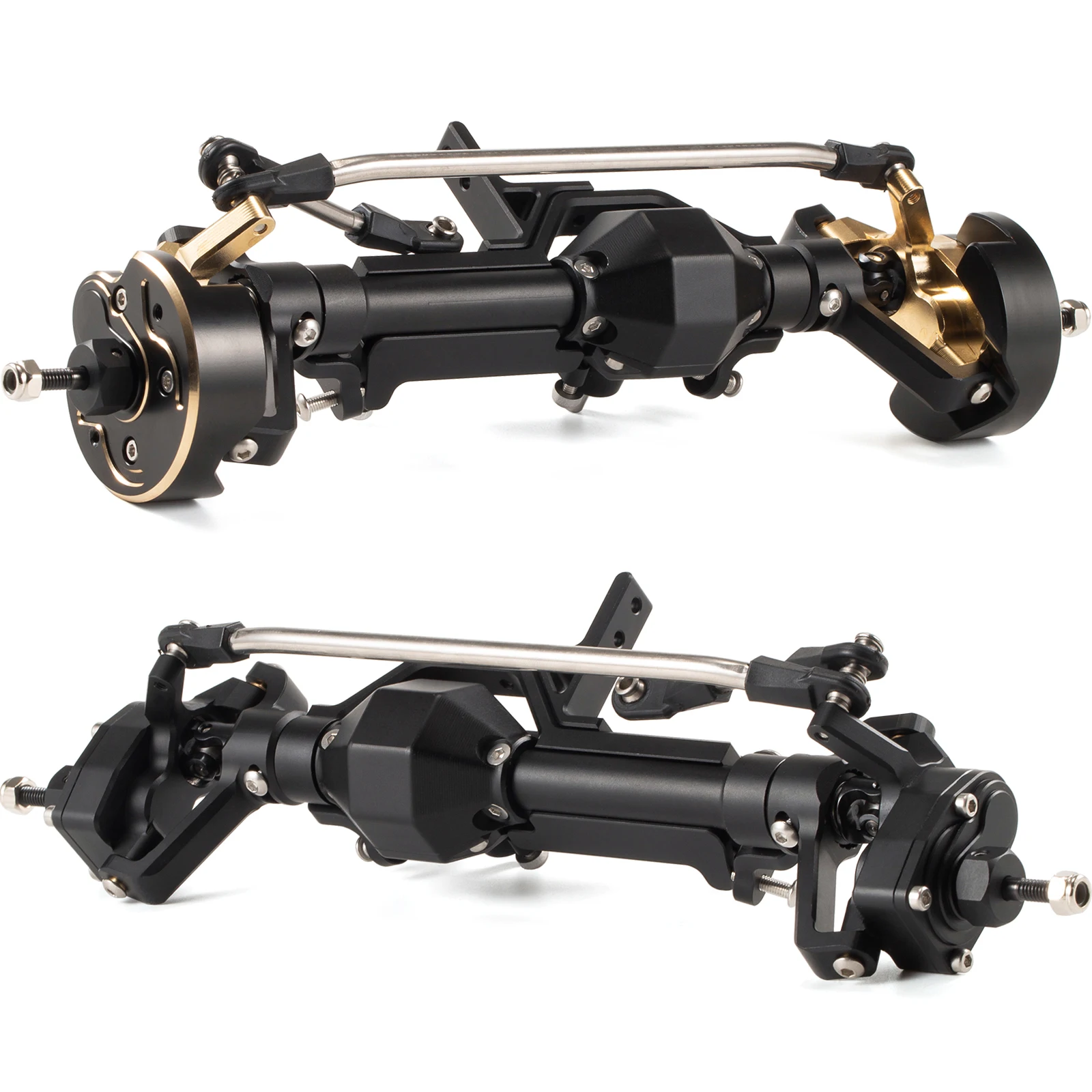 DX44 Portal Steering Axle Assembled Set 4WS for RC Crawler LCG Chassis Comp Builds Rigs WRCCA Sportsman Class 2 Competition