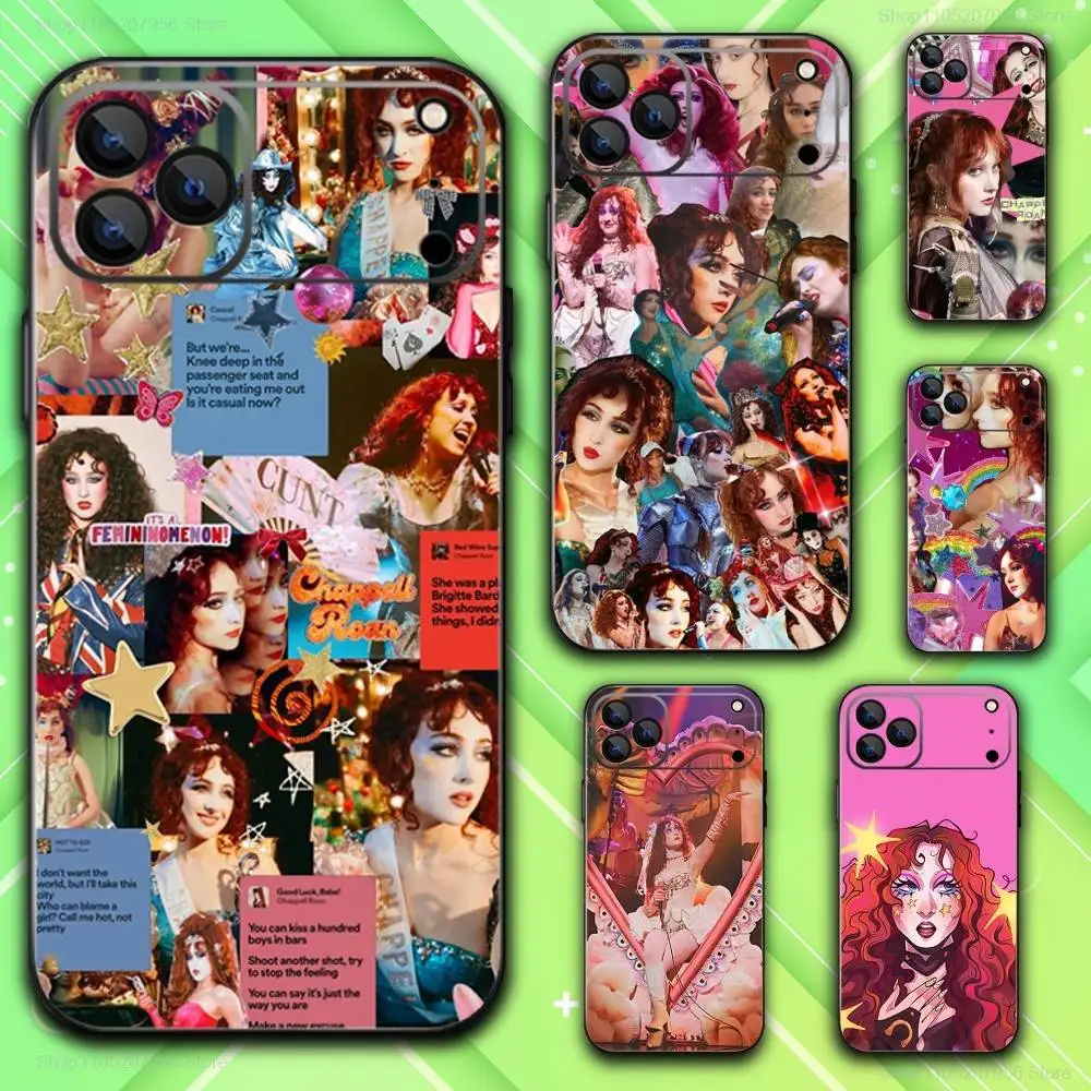 

C-Chappell Singer R-Roan For iPhone 11,12,13,14,15,16,17,Plus,E,Air,Pro,Max,Mini Black Soft Phone Case