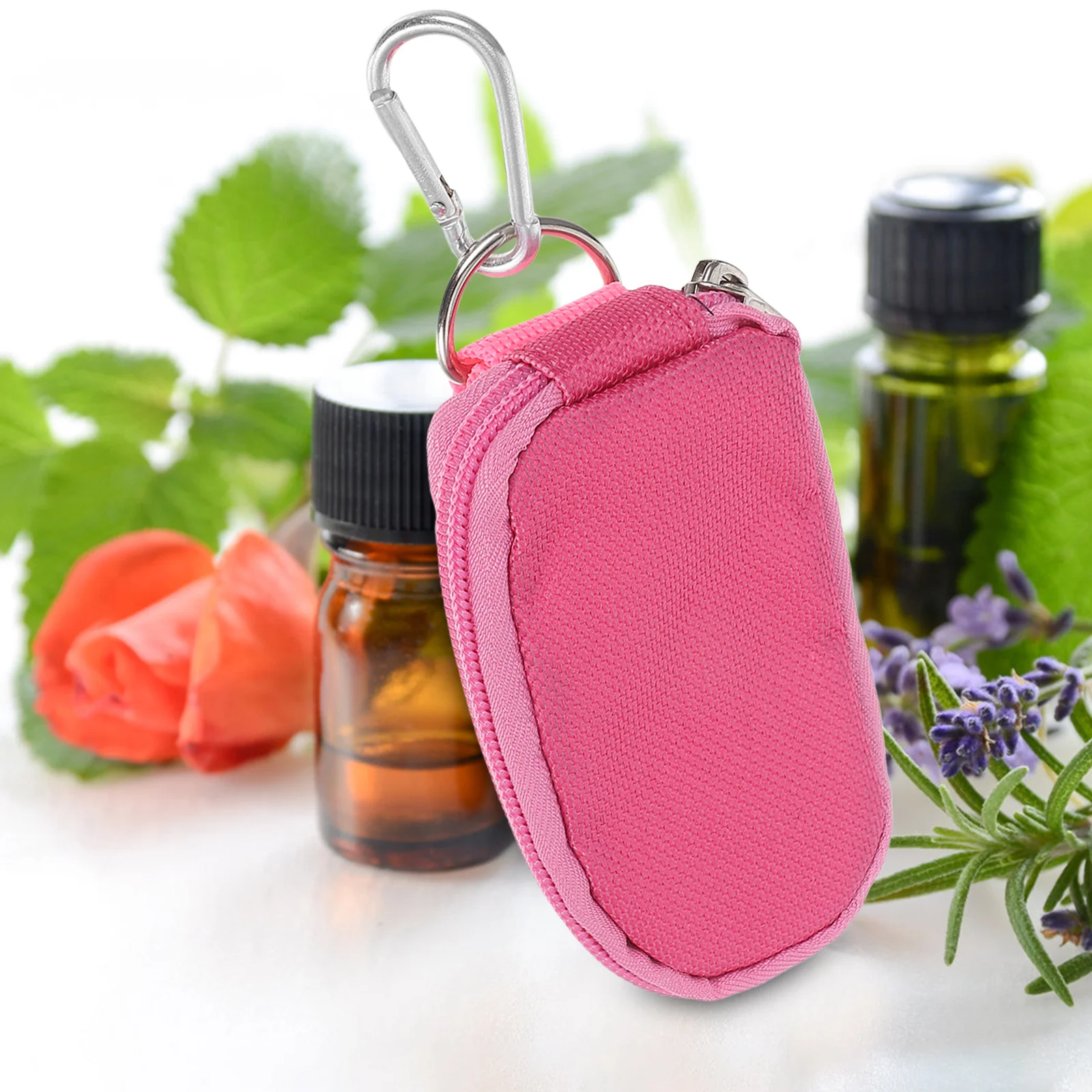 

Essential Oil Bottle Carrying Key Case Travel Bag Holds 2ml Bottles Large Portable Handle Bag Home Use Key Case
