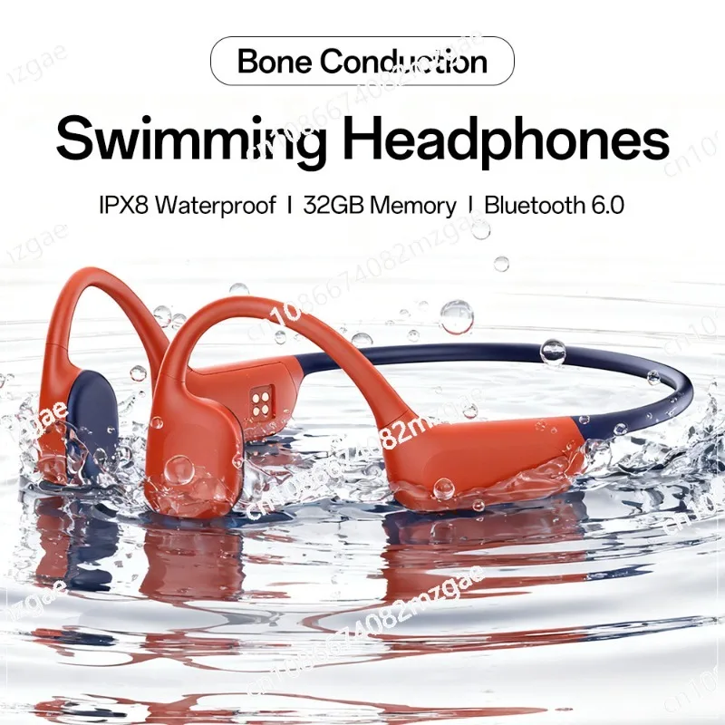 x5 bone conduction earphones with 32g memory long battery life listening to music calls sports swimming bluetooth earphones