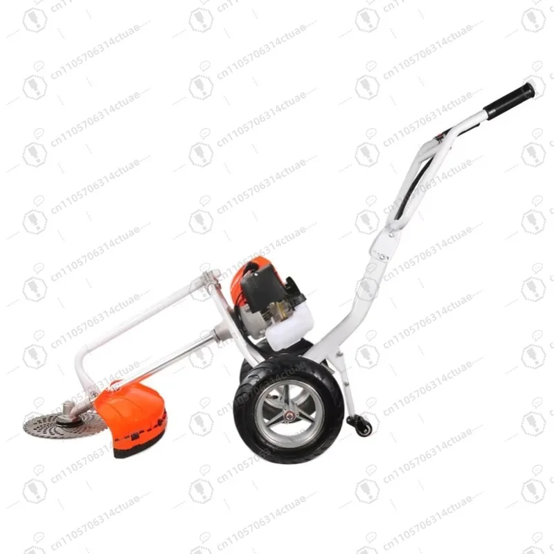 เครื่องตัดหญ้าแบบสองล้อ เครื่องตัดหญ้าแบบสองจังหวะ เครื่องตัดหญ้าแบบเข็นมือ 52 ซีซี
