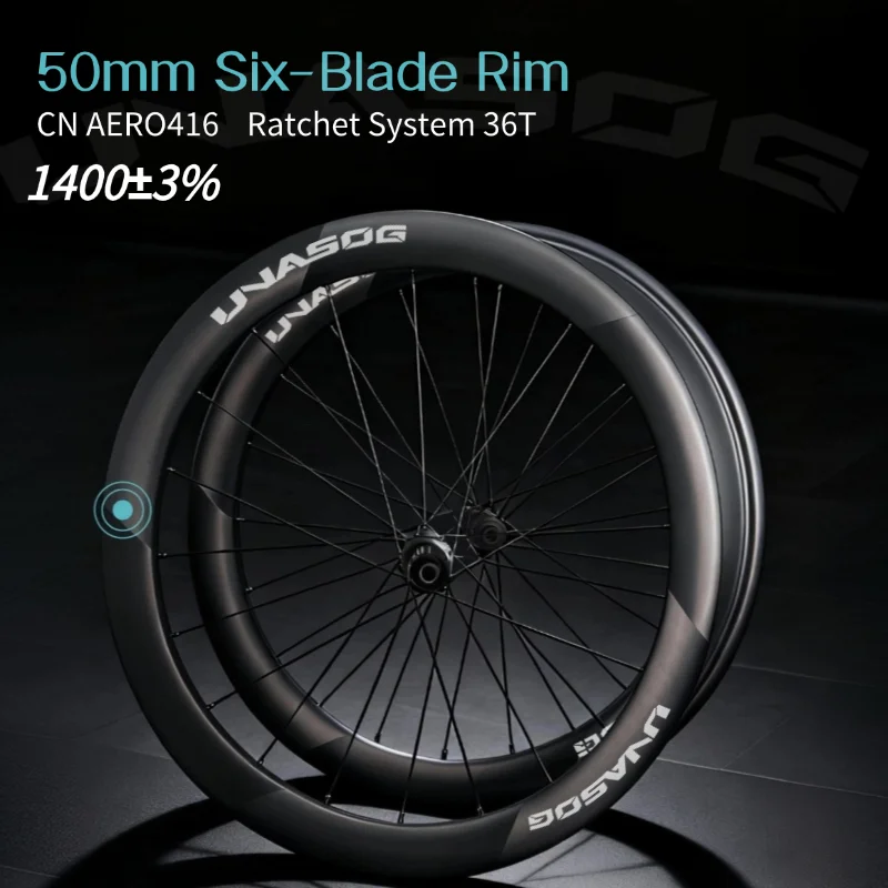 

700c Road Carbon Wheelset Ultralight Disc Brake 36T Ratchet Hooked 23mm inner Width Clincher Tubeless Wheel For Racing Bike
