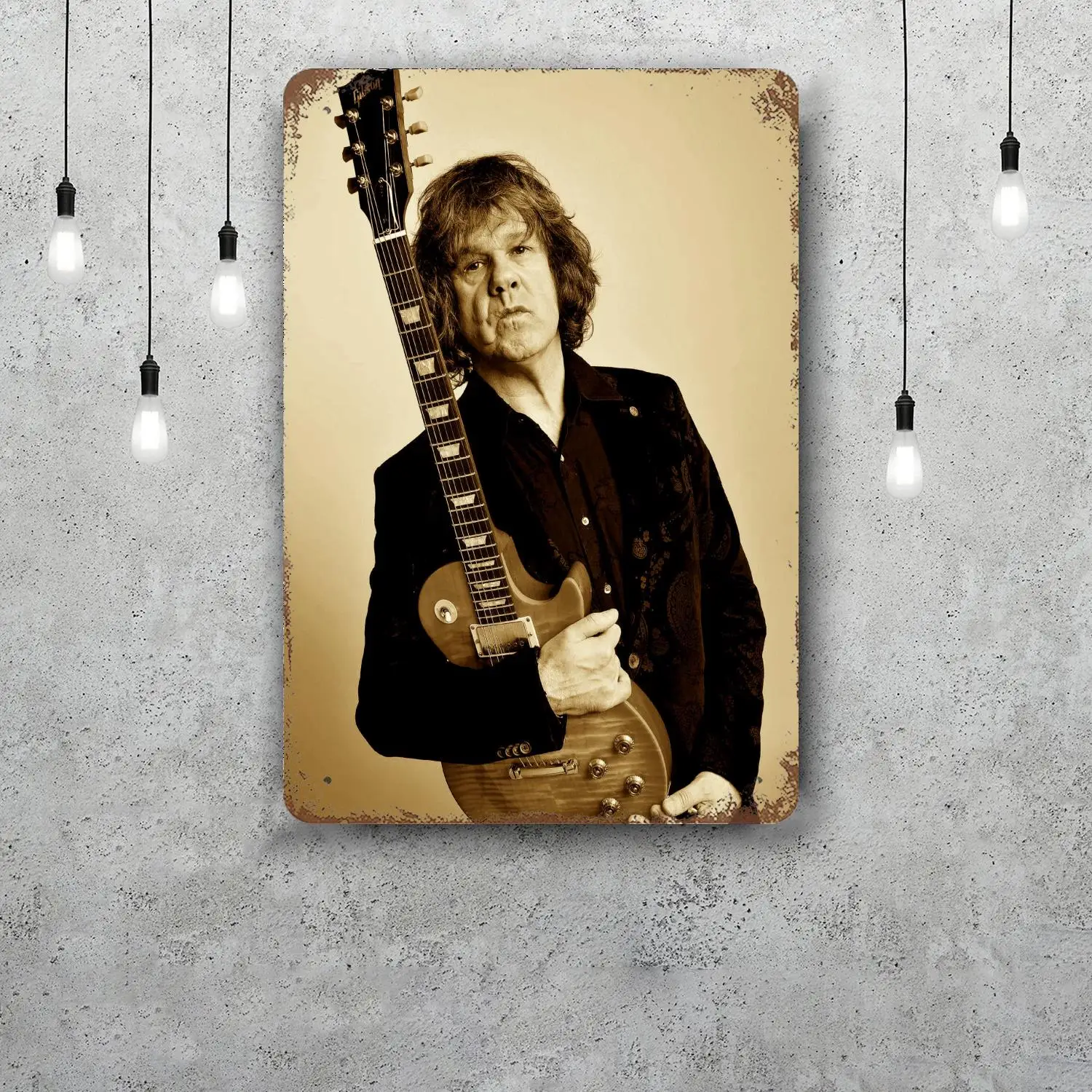 Gary Moore Retro Vintage Tin Sign Poster Decorative Plaque Metal Plate Wall Decor