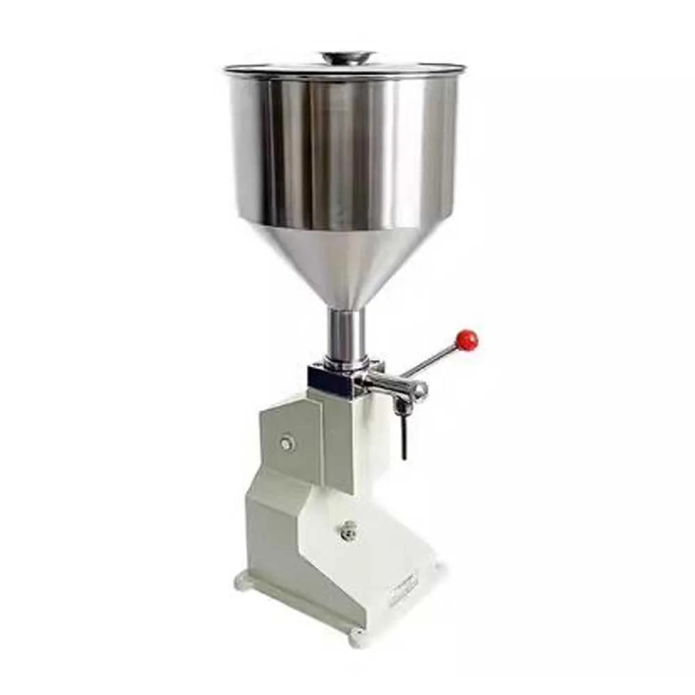 A03 manual paste filling machine 1-100ml quantitative liquid wine, honey sauce, edible oil, small packaging equipment.