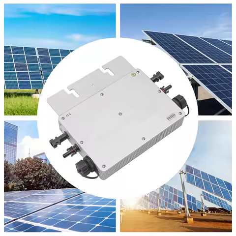 700W Micro Inverter Solar Grid Tie Microinverter, IP65 Self Cooling 120V Automatic Identification Power Inverters
