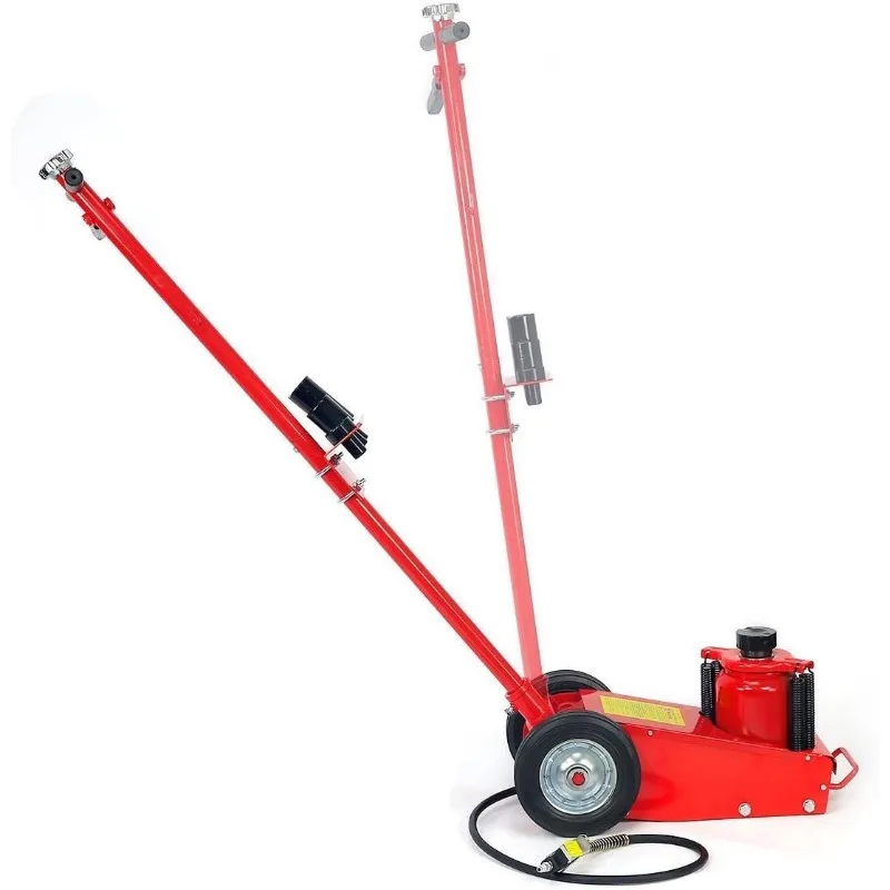 35-Ton Air Hydraulic Floor Jack Truck Lift Jacks Service Repair Lifting Tool Wheels w/Extension Adapters Set Industrial