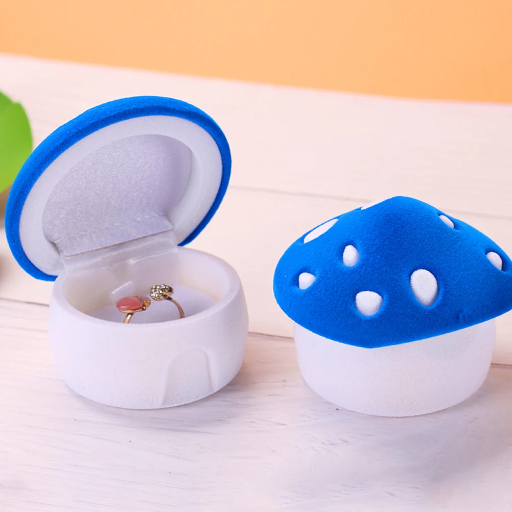 

Jewelry Box Case for Traveling Ring Holder Mini Engagement Organizer Jewlery Crystal 's Boxes