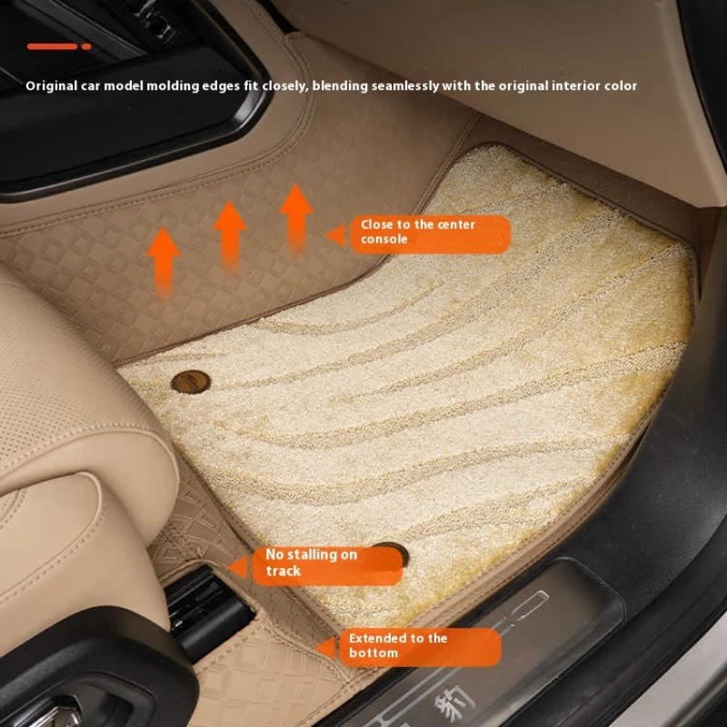 BYD Leopard 8 Carpet Floor Mats - Double-Layer Waterproof - Image 4