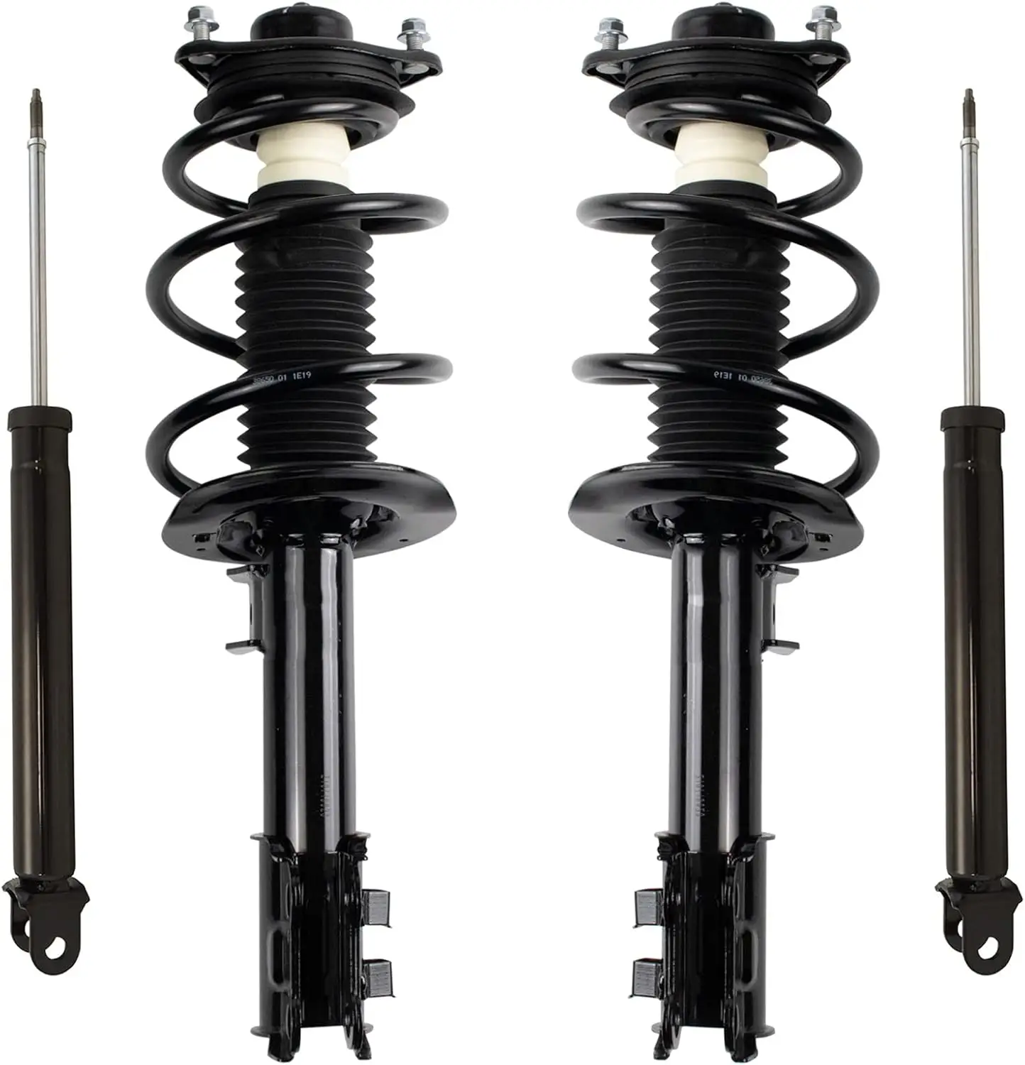 

Front and Rear Complete Strut Assembly & Shock Absorber Kit Complete Strut & Coil Spring Assembly Compatible with 2011-2014 Hyun
