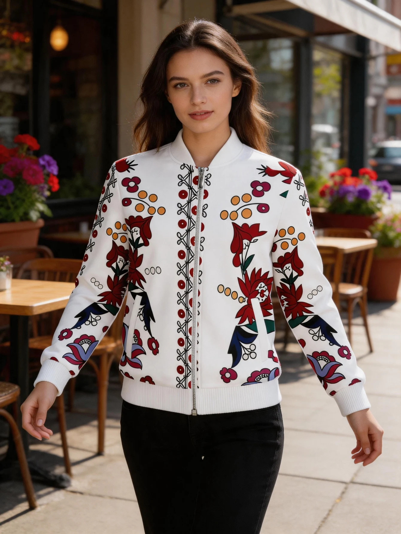 2026 new women's baseball jacket women's slimming top baseball jacket autumn and winter sweet and versatile