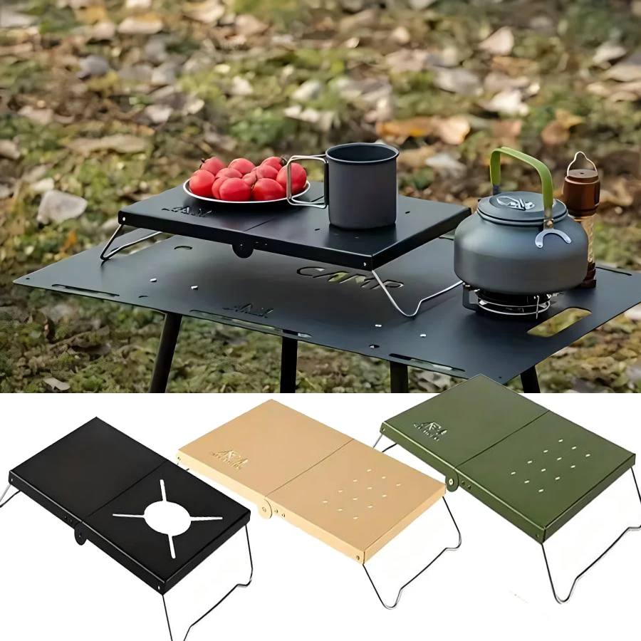 

1pc Portable Folding Camping Table Foldable Compact Design with Heat-Resistant Surface for Outdoor Picnics, Easy Storage