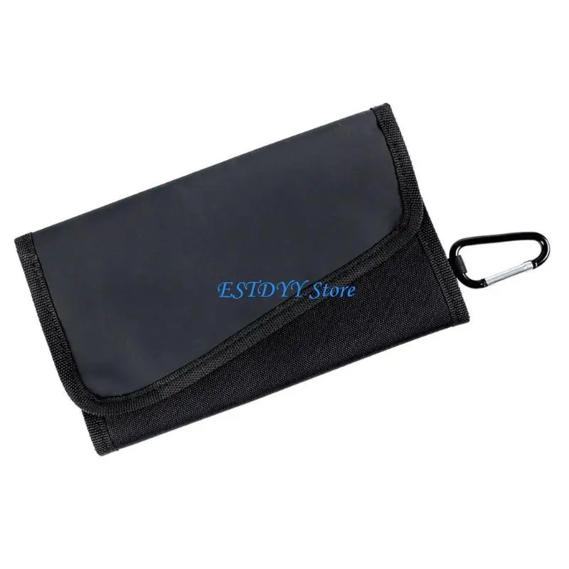 

G6DE Multifunction Soft Plastic Baits Binder Small Fishing Tackle Binder Bag Worm Storage with Clear Lure Bag