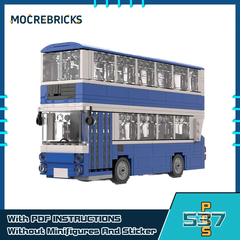 Royal British Double Decker Bus Model Bricks City Transport Cars Series Building Blocks Museum Collects Children's Creative Toys